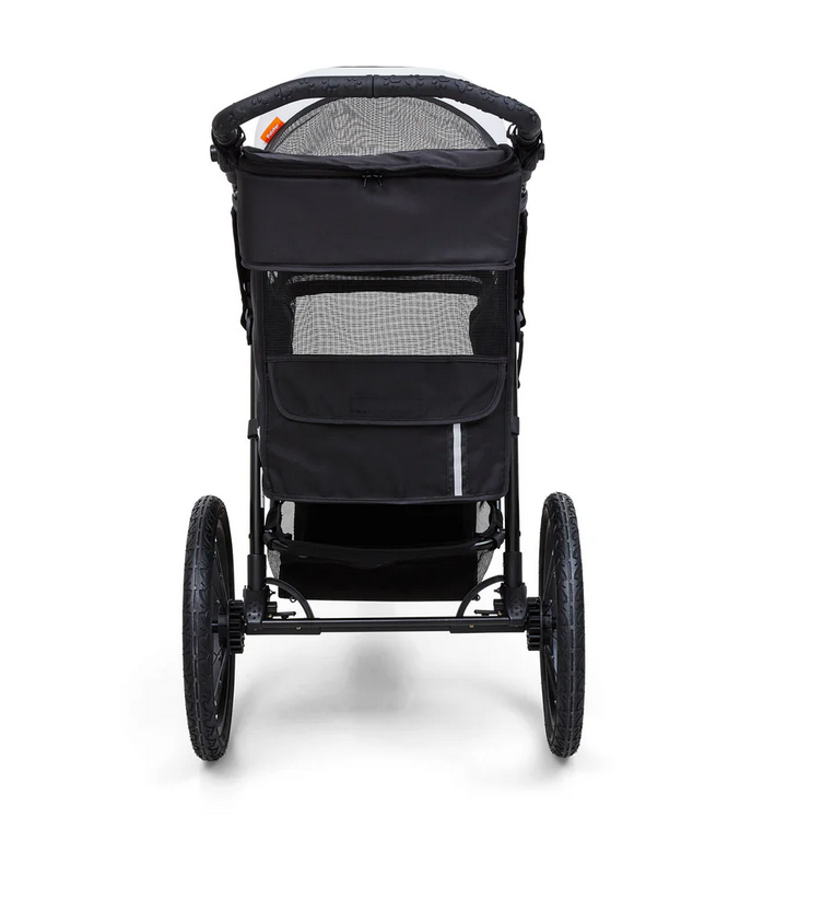 Palster Explorer All Terrain Pet Stroller – Black & Mist Silver | Durable Dog & Cat Pram with Rain Cover