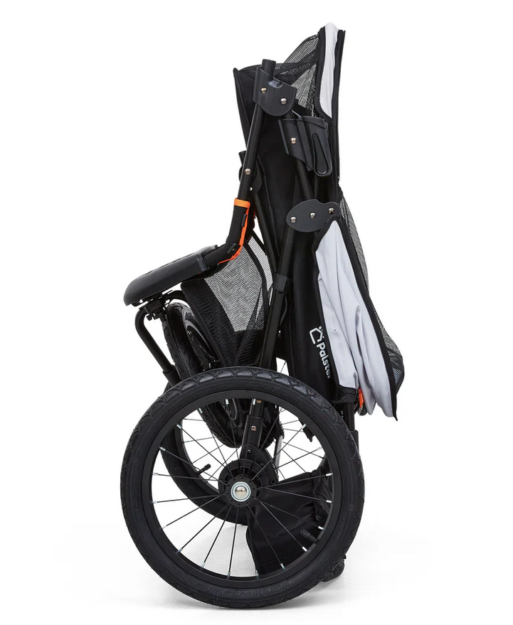 Palster Explorer All Terrain Pet Stroller – Black & Mist Silver | Durable Dog & Cat Pram with Rain Cover